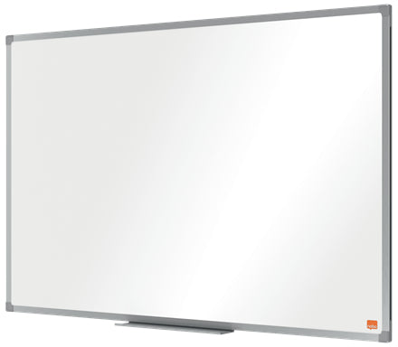 Nobo Whiteboard – 90 × 60 cm, Emaille, magnetisch, Aluminiumrahmen, Wandmontage, inkl. Stifteablage