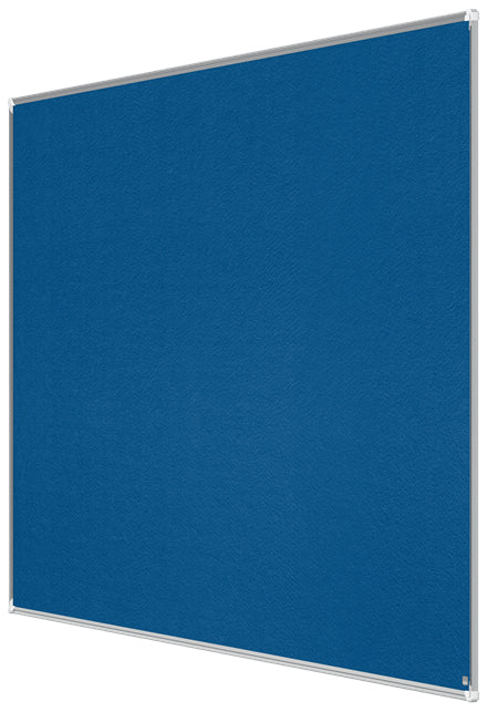 Nobo Pinnwand – Filz, Alurahmen – 241,5 × 119,6 cm, Blau, Premium Plus