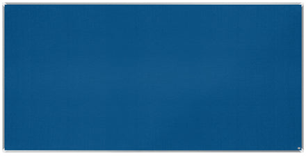 Nobo Pinnwand – Filz, Alurahmen – 241,5 × 119,6 cm, Blau, Premium Plus