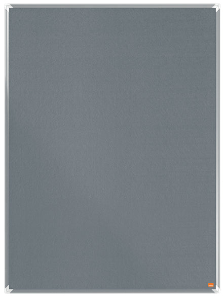 Nobo Pinnwand – Filz, Alurahmen – 120,5 × 89,7 cm, Grau, Premium Plus