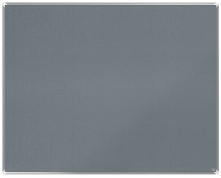 Nobo Pinnwand – Filz, Alurahmen – 150 × 120 cm, Grau, Premium Plus