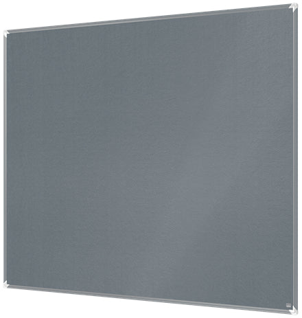 Nobo Pinnwand – Filz, Alurahmen – 150 × 120 cm, Grau, Premium Plus