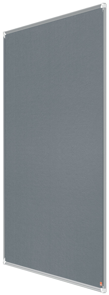 Nobo Pinnwand – Filz, Alurahmen – 120 × 120 cm, Grau, Premium Plus
