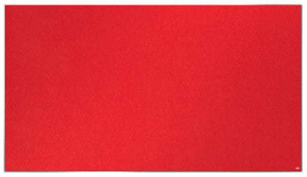 Nobo Pinnwand – Filz, Alurahmen – 122 × 69 cm, Rot, Impression Pro Widescreen
