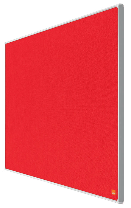 Nobo Filztafel Impression Pro – 89,8 × 51 cm – rot, Alurahmen