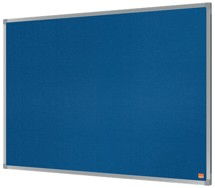 Nobo Filztafel – 89,8 × 58,9 cm – Blau, Alurahmen