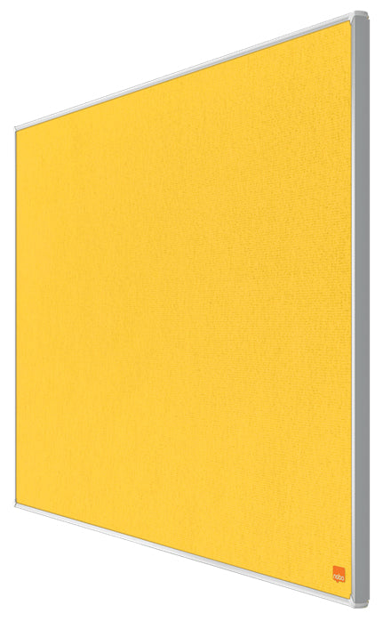 Nobo Pinnwand – Filz, Alurahmen – 89 × 50 cm, Gelb, Impression Pro Widescreen