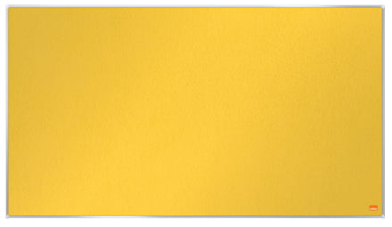 Nobo Pinnwand – Filz, Alurahmen – 89 × 50 cm, Gelb, Impression Pro Widescreen