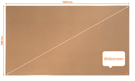 Nobo Pinnwand – Kork – 122 × 69 cm, Widescreen Impression Pro