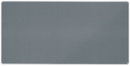 Nobo Pinnwand – Filz, Alurahmen – 240 × 120 cm, Grau, Premium Plus