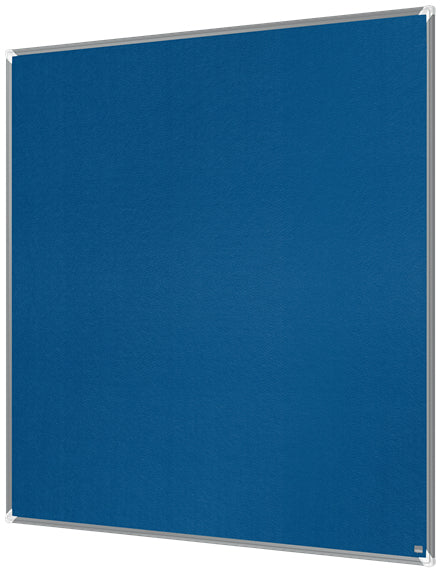 Nobo Pinnwand – Filz, Alurahmen – 120 × 120 cm, Blau
