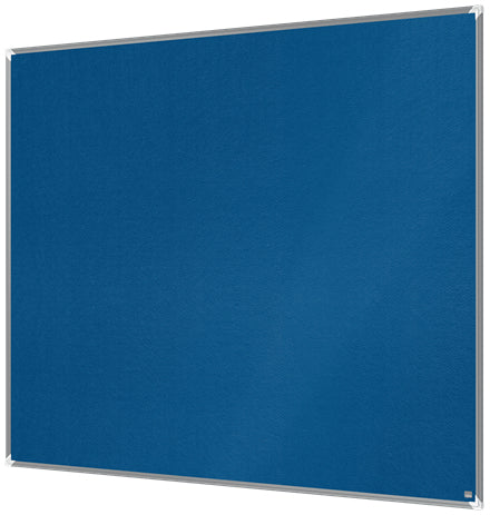 Nobo Pinnwand – Filz, Alurahmen – 155 × 120 cm, Blau, Premium Plus