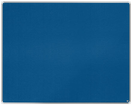 Nobo Pinnwand – Filz, Alurahmen – 155 × 120 cm, Blau, Premium Plus
