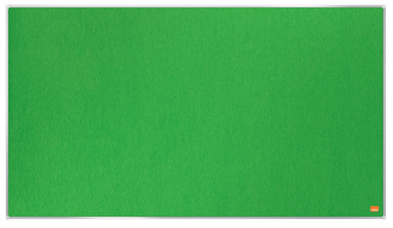 Nobo Filztafel Impression Pro Widescreen – 89,8 × 51 cm – grün, Alurahmen