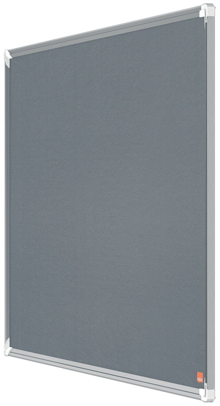 Nobo Filztafel Premium Plus – 90,3 × 59,4 cm – Grau, Alurahmen
