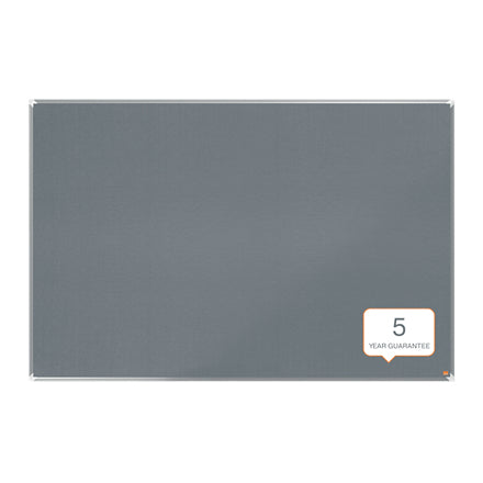 Nobo Pinnwand – Filz, Alurahmen – 180 × 120 cm, Grau