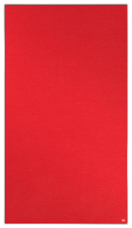 Nobo Pinnwand – Filz, Alurahmen – 122 × 69 cm, Rot, Impression Pro Widescreen