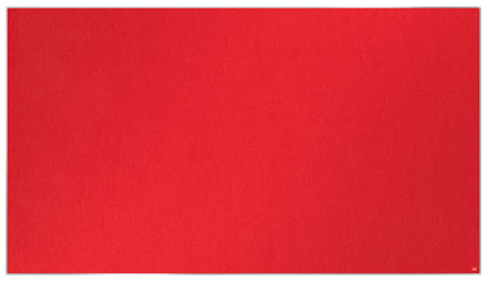 Nobo Pinnwand – Filz, Alurahmen – 189,4 × 107,1 cm, Rot, Impression Pro Widescreen