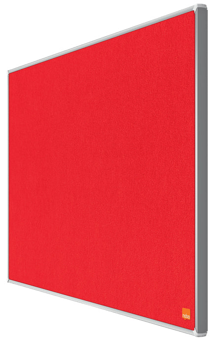Nobo Filztafel Impression Pro – 72,1 × 41,1 cm – rot, Alurahmen
