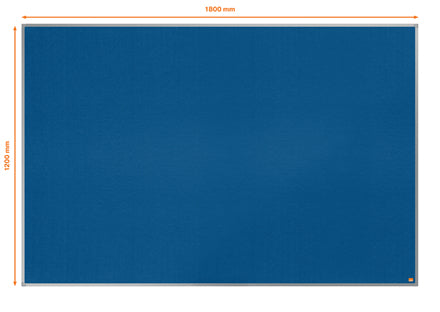 Nobo Pinnwand – Filz, Alurahmen – 180 × 120 cm, Blau, Essence