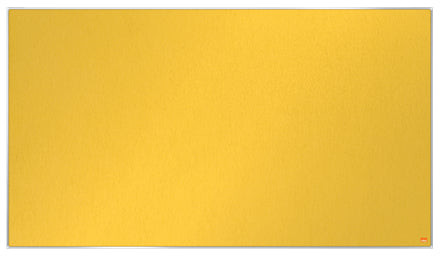 Nobo Pinnwand – Filz, Alurahmen – 122,9 × 69,8 cm, Gelb, Impression Pro Widescreen