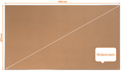 Nobo Pinnwand – Kork – 155 × 87 cm