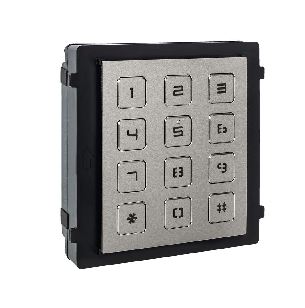 ABUS Nummertastatur-Türsprechanlage 20030 – 98 × 34 × 100 mm, silber, IP65