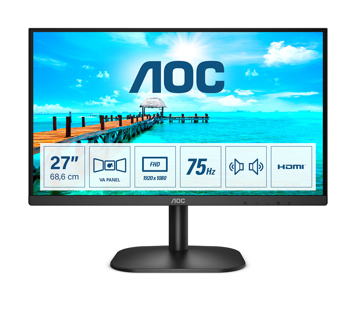 AOC 27B2AM – 27", 1920 × 1080 (Full HD), VA
