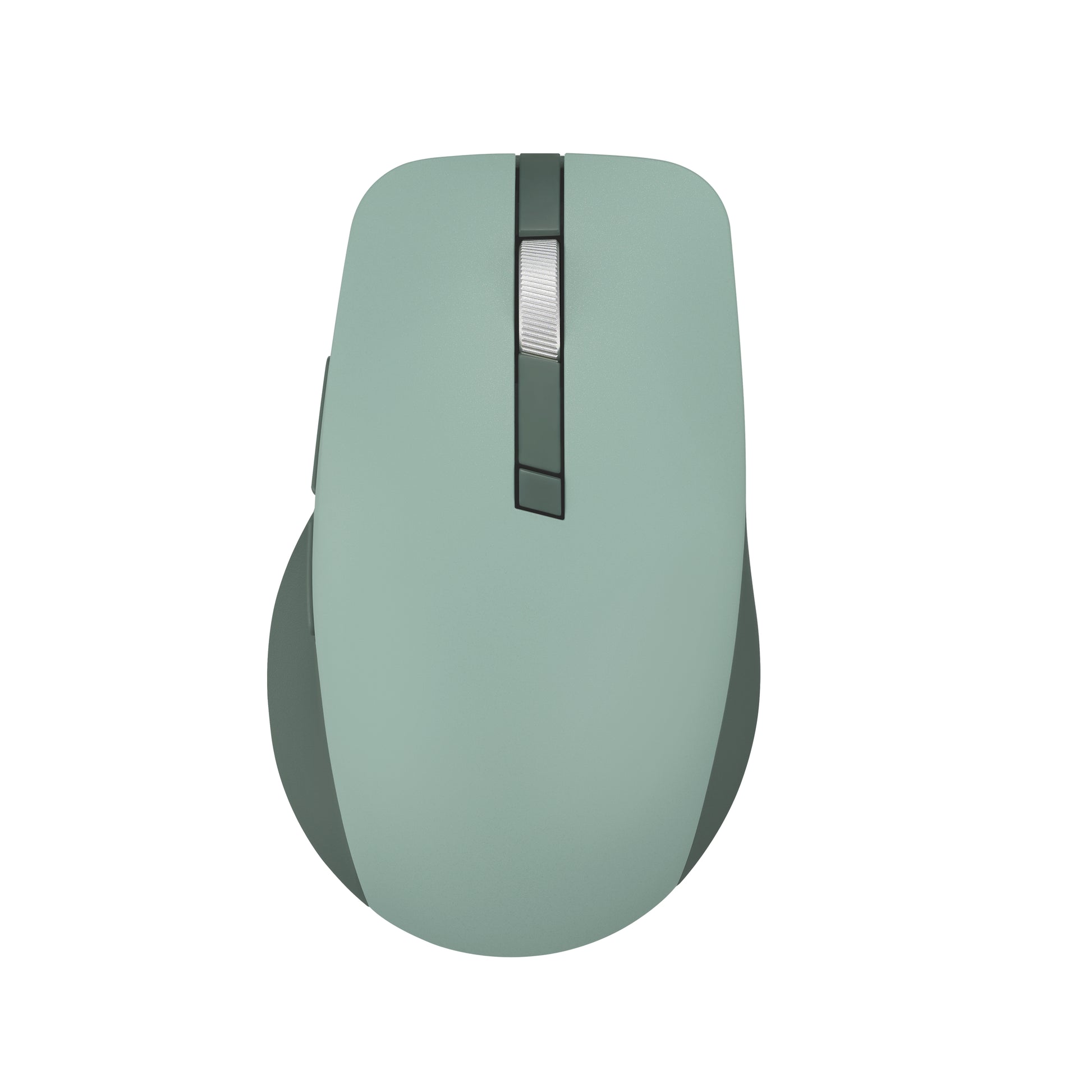 ASUS Smarto MD200 Silent Plus – Maus – Kabellos (Bluetooth/2,4 GHz), 4200 DPI, beidhändig, Grün
