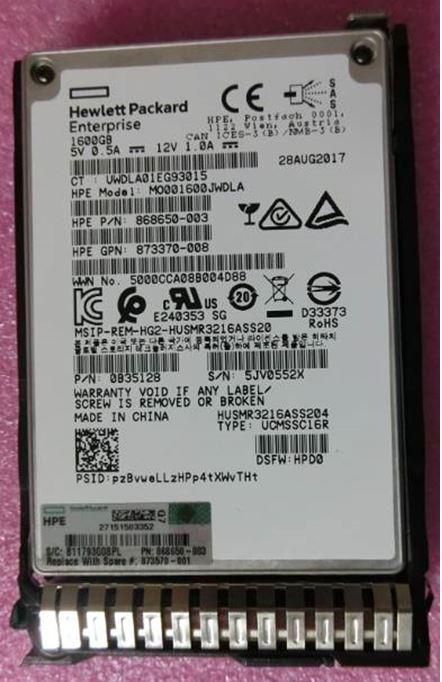 HPE SSD – 1,6 TB, SAS 12G