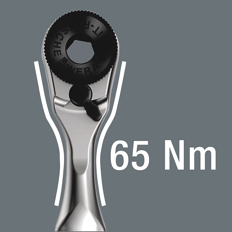 Wera Zyklop Mini – Bithalter 1/4", mit Ratsche, 180 mm – 8001 A