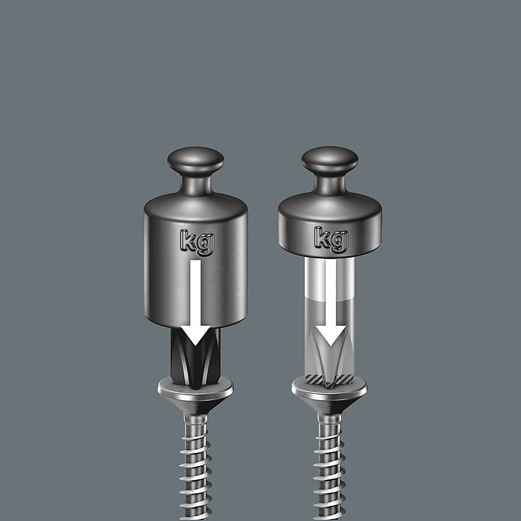 Wera Kraftform Plus – Schraubenzieher-Set PH/SL, 6-teilig – 334/6 Rack