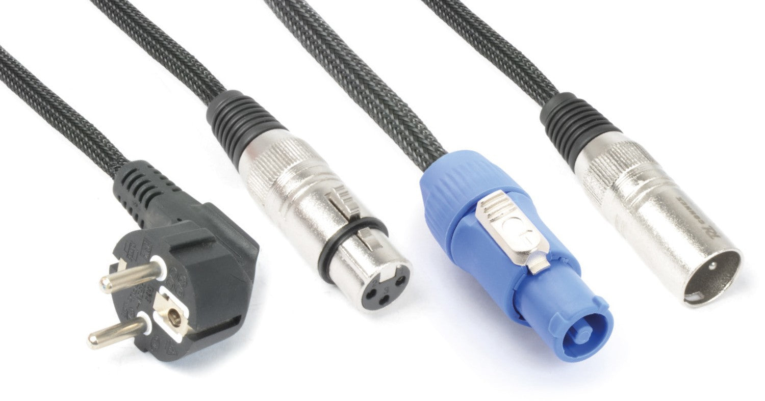 PD-Connex XLR-Kabel – Powercon–XLR (5-pol) Stecker – 0,5 m