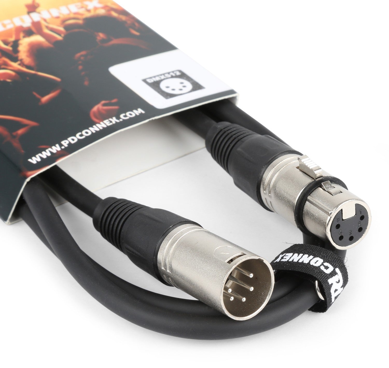 PD-Connex XLR-Kabel – XLR (5-pol) M–F – 3 m, magnetisch abgeschirmt