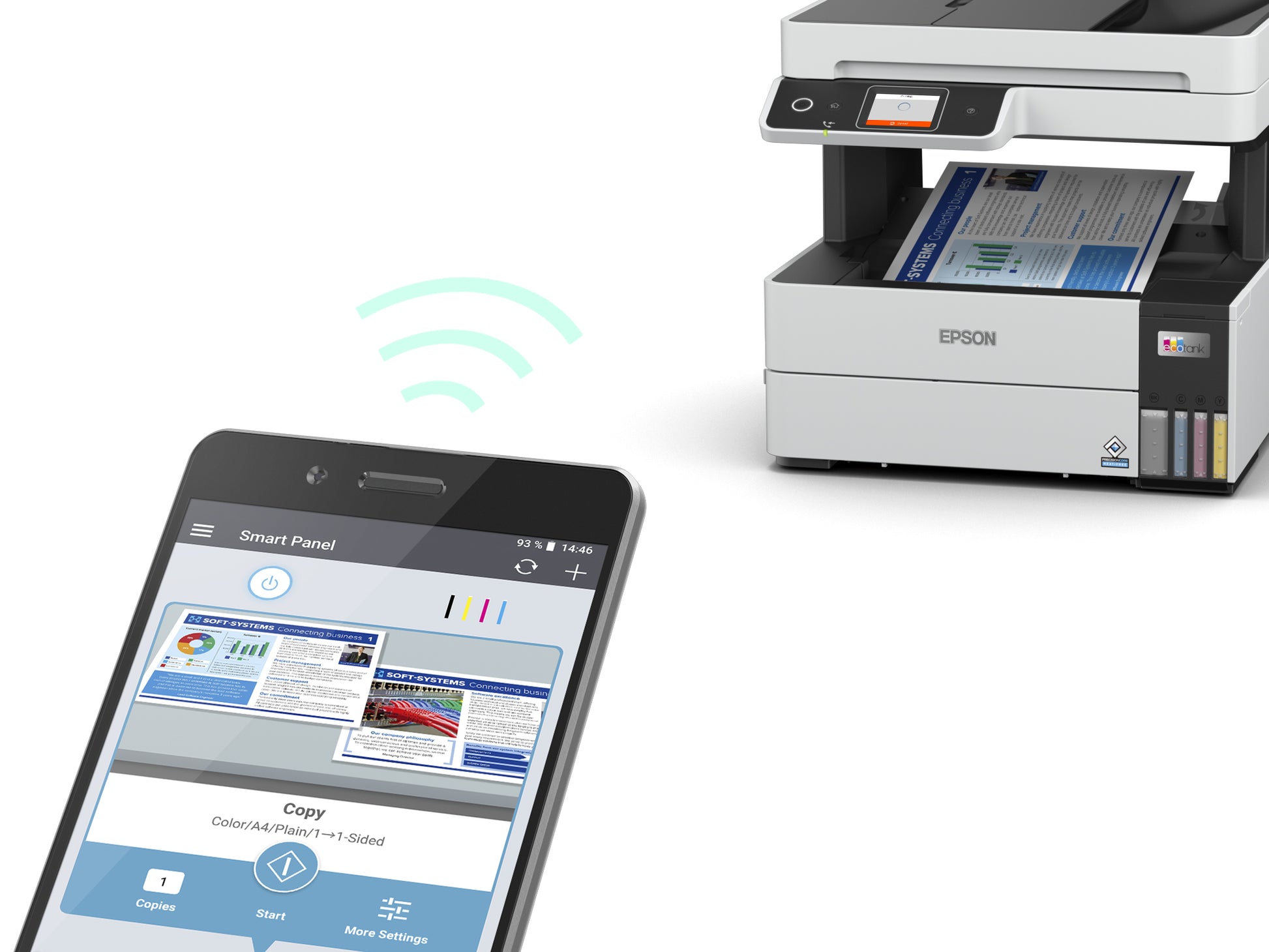 Epson EcoTank ET-5170 – Farbiges Tintenstrahl-MFP A4, 4-in-1