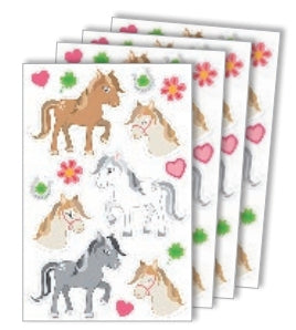 Braun + Company Sticker – 88 × 135 mm, Pferde – 4 Bögen