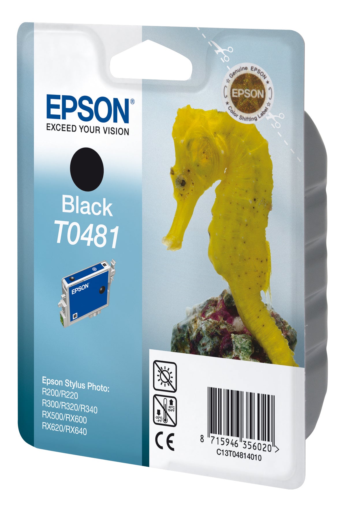 Epson Tintenpatrone T0481, schwarz – für Inkjetdrucker/Multifunktionsgeräte