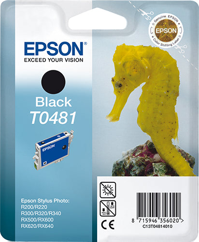 Epson Tintenpatrone T0481, schwarz – für Inkjetdrucker/Multifunktionsgeräte