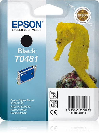 Epson Tintenpatrone T0481, schwarz – für Inkjetdrucker/Multifunktionsgeräte