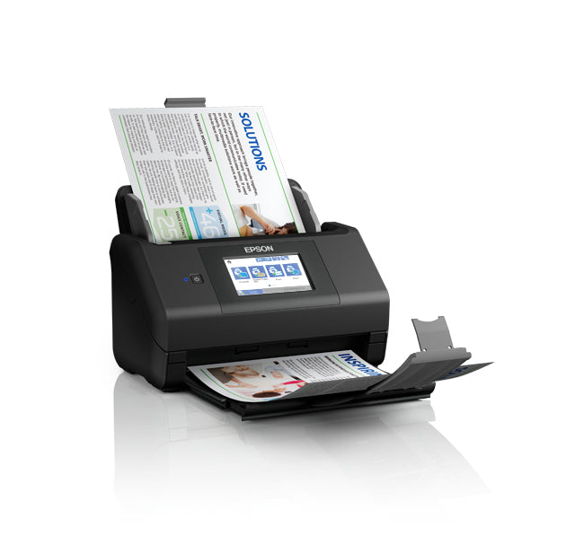 Epson WorkForce ES-580W – Dokumentenscanner, A4, Duplex, 35 ppm, 600 dpi, ADF 200 Blatt, WLAN, USB