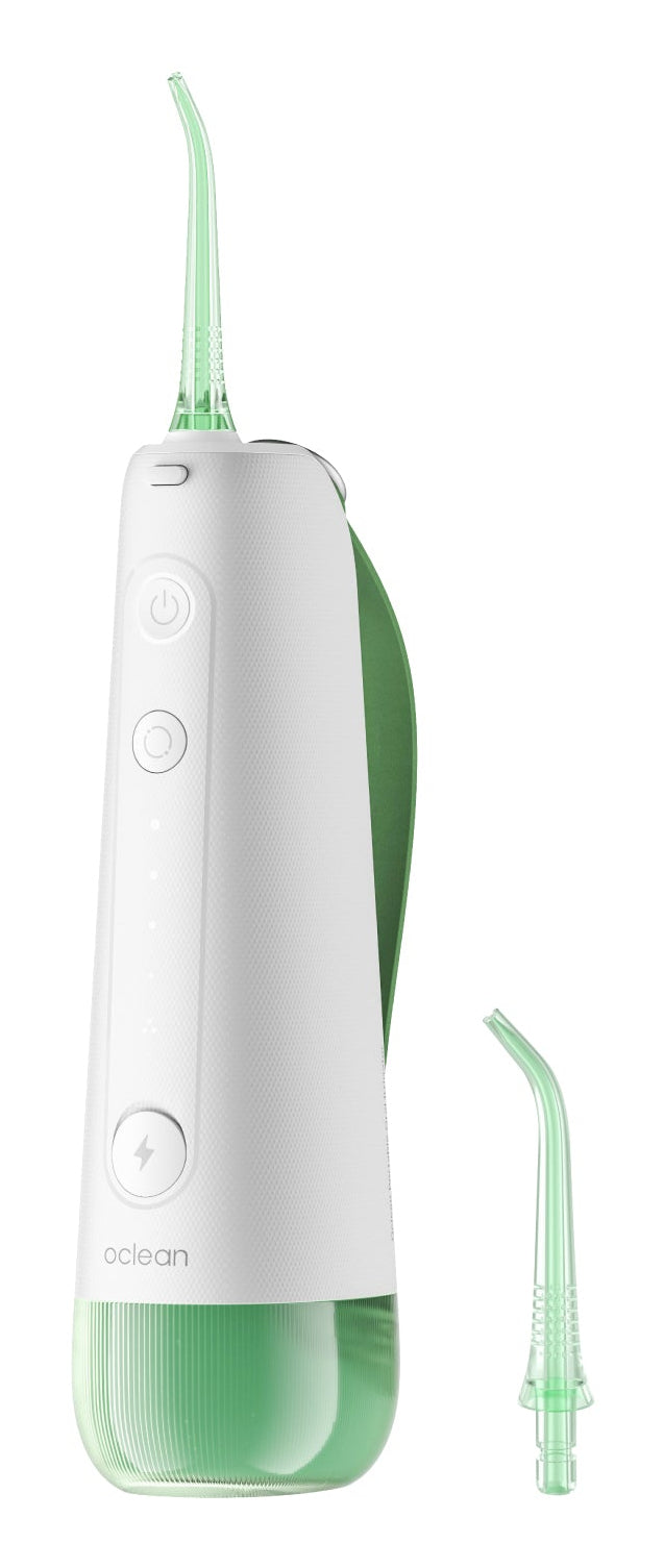 Oclean Kabellose Munddusche W10 – 5 Stufen, 2 Düsen – 200 ml – Grün