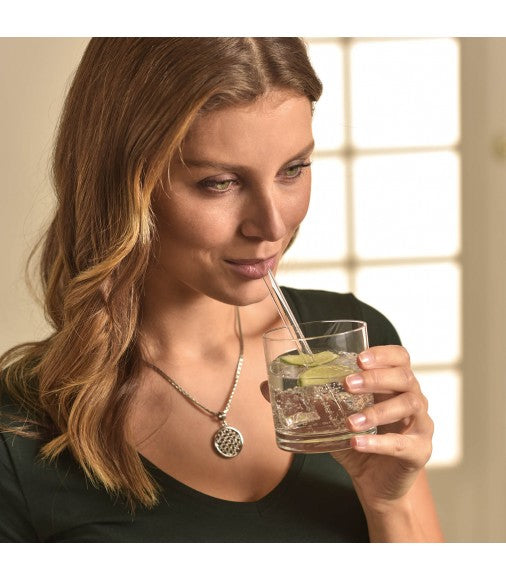 Leonardo Trinkhalme Ciao – Glas, 23 cm, 4 Stk., inkl. Bürste