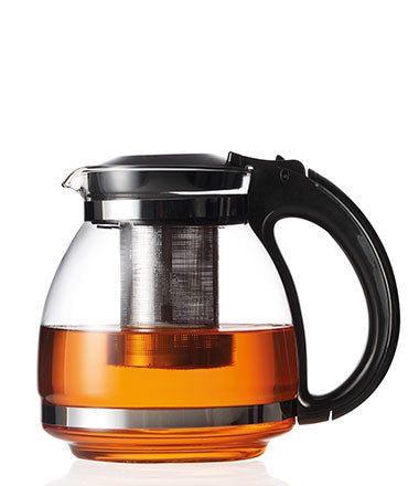 Montana Teekanne Teatime – 1,1 l, Ø 19 cm, H 17 cm, Glas, Transparent, mit Edelstahlfilter