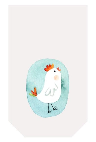 Braun + Company Cellophantüten Blue Chick, mit Kreuzboden, transparent – 115 × 190 mm – 10 Stk.