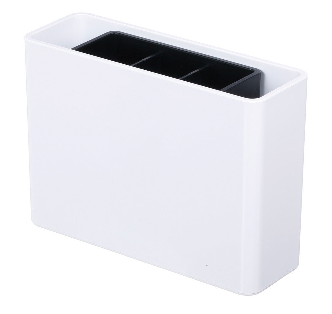 HAN Stiftehalter – 5 Fächer, Acrylnitril-Butadien-Styrol (ABS), weiss/schwarz innen, 135 × 98 × 40 mm