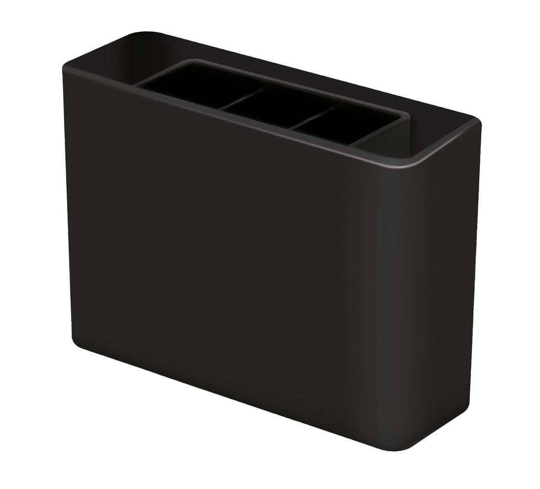 HAN Stiftehalter – 5 Fächer, Acrylnitril-Butadien-Styrol (ABS), schwarz, 135 × 98 × 40 mm