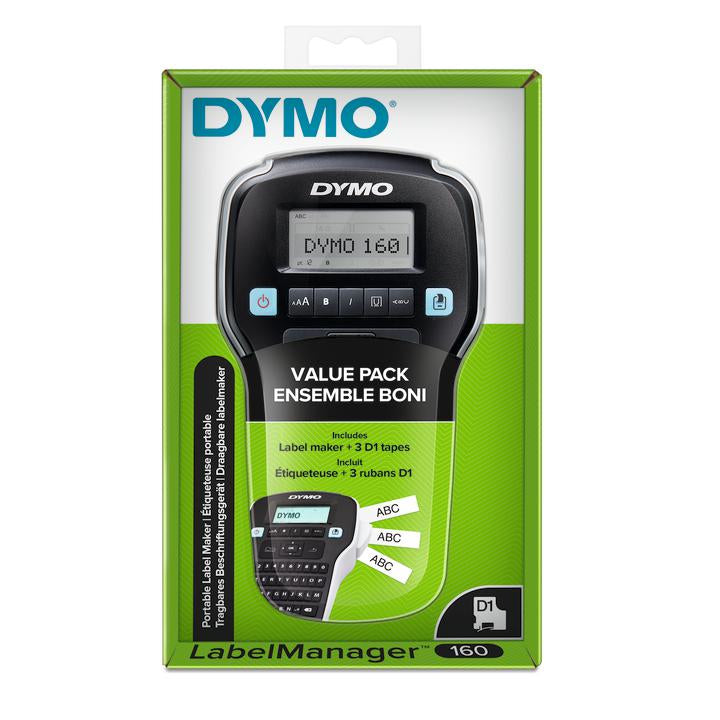 DYMO LabelManager 160 – Beschriftungsgerät, D1 bis 12 mm, Halbschneider