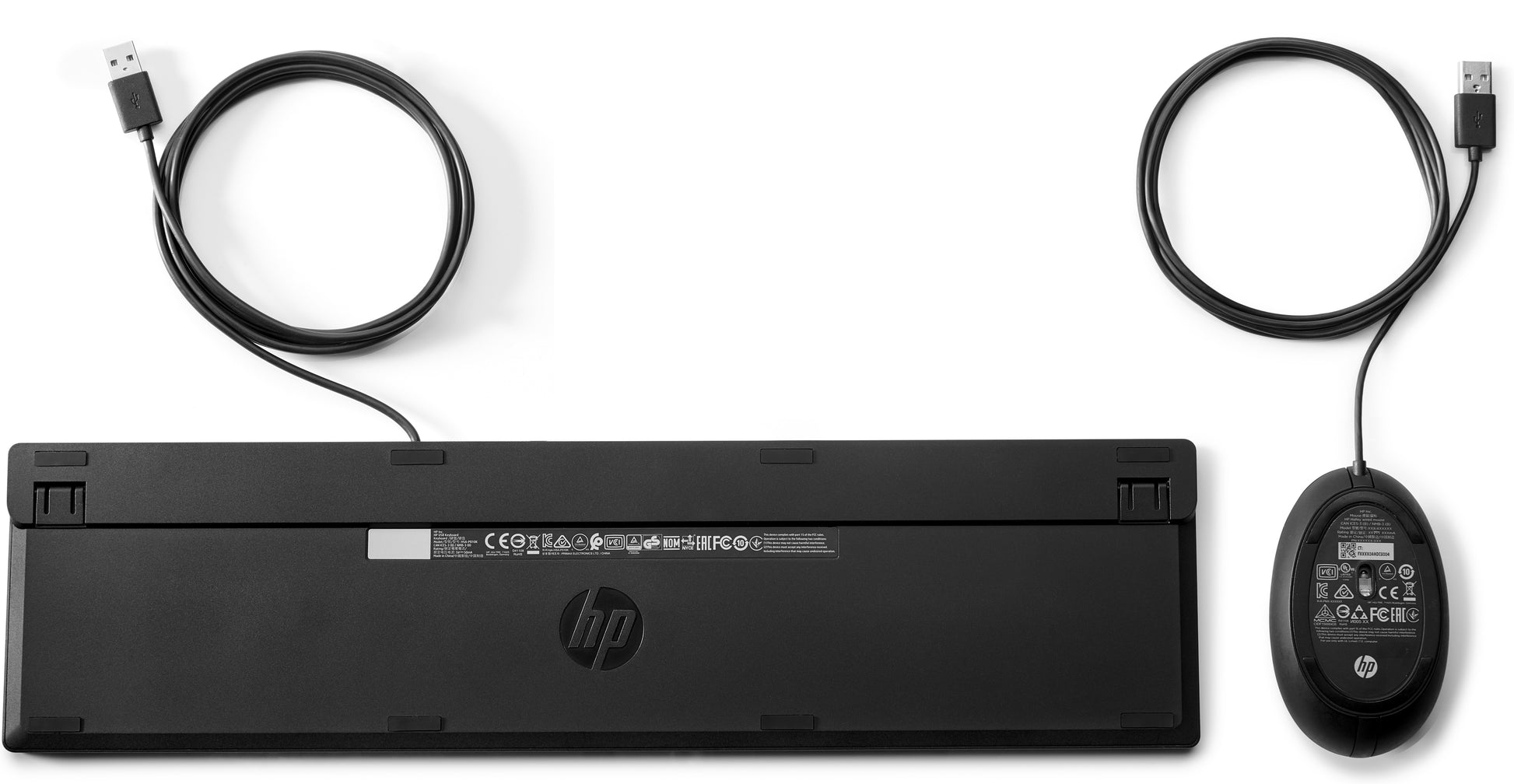 HP Wired Desktop 320MK – Tastatur- und Maus-Set – Mechanisch, kabelgebunden (USB) – Schwarz
