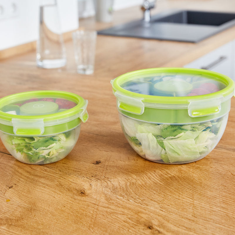 EMSA Clip&Go – Lunchbox 2,6 l, Ø 21,8 × 12,7 cm, Polypropylen/TPE, leckdicht