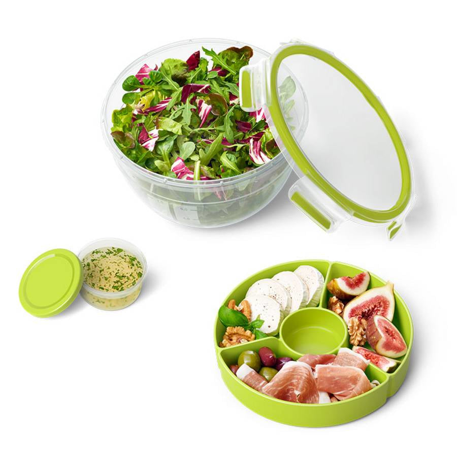 EMSA Clip&Go – Lunchbox 2,6 l, Ø 21,8 × 12,7 cm, Polypropylen/TPE, leckdicht